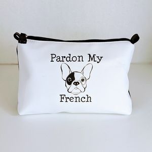 French Bulldog Black & White Cosmetic Bag